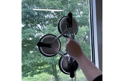 Suport cu vacuum triplu 3×120 mm – ridicare sigură de până la 150 kg