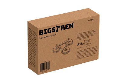 Suport cu vacuum triplu 3×120 mm – ridicare sigură de până la 150 kg