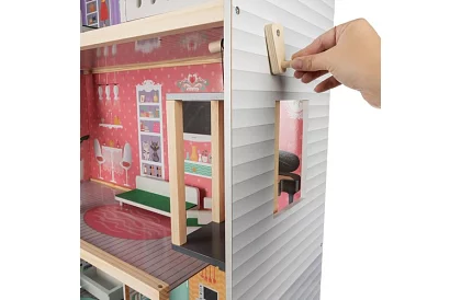 Casă de păpuși mare 114 cm - cu lift