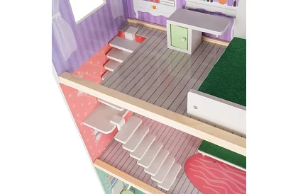 Casă de păpuși mare 114 cm - cu lift