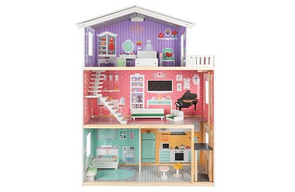 Casă de păpuși mare 114 cm - cu lift