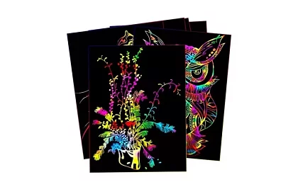 Caiet de zgâriere cu stilou din lemn - scratch note