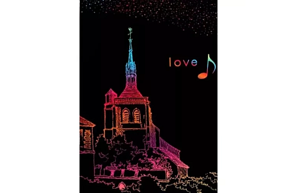 Caiet de zgâriere cu stilou din lemn - scratch note