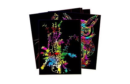 Caiet de zgâriere cu stilou din lemn - scratch note