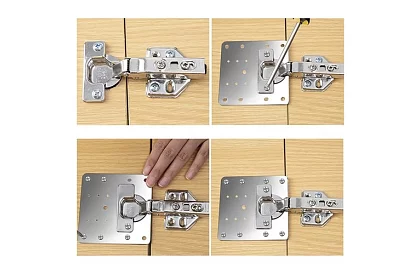 Set de reparare pentru balamale de mobilier rupte - 4 bucăți