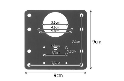 Set de reparare pentru balamale de mobilier rupte - 4 bucăți