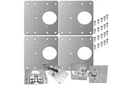 Set de reparare pentru balamale de mobilier rupte - 4 bucăți