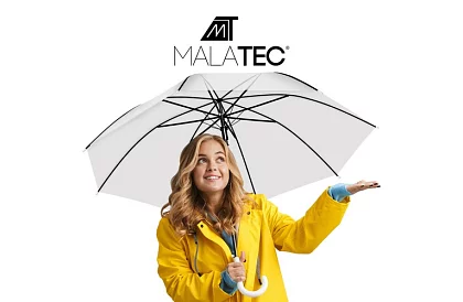 Umbrelă transparentă automată - diametru 93 cm