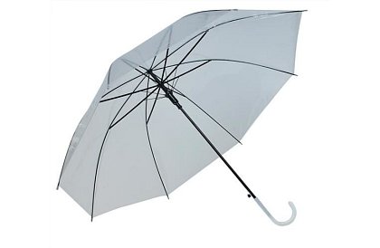 Umbrelă transparentă automată - diametru 93 cm