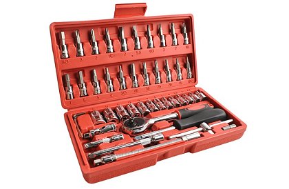 Set de unelte Gola 46 piese în cutie