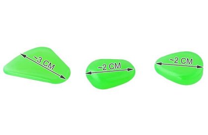 Pietre fluorescente strălucitoare - 100 buc