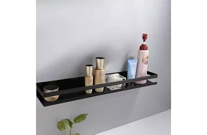 Raft de baie - negru - 50 cm