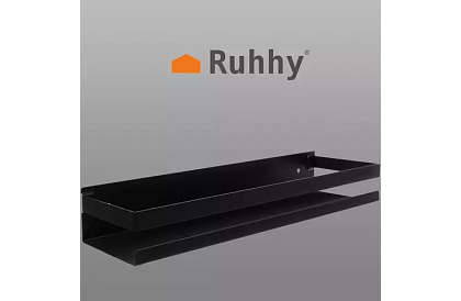 Raft de baie - negru - 50 cm