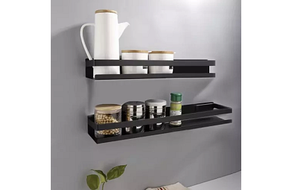 Raft de baie - negru - 50 cm