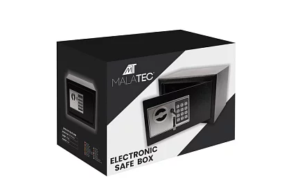 Seif electronic cu cheie și lacăt cu cod - depozit sigur pentru bunuri de valoare