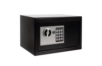 Seif electronic cu cheie și lacăt cu cod - depozit sigur pentru bunuri de valoare