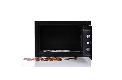 Seif electronic cu cheie și lacăt cu cod - depozit sigur pentru bunuri de valoare