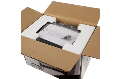 Seif electronic cu cheie și lacăt cu cod - depozit sigur pentru bunuri de valoare