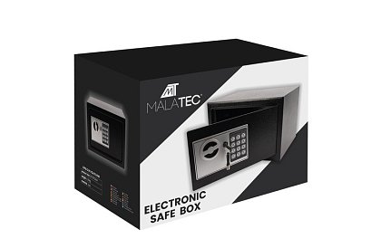 Seif electronic cu cheie și lacăt cu cod - depozit sigur pentru bunuri de valoare