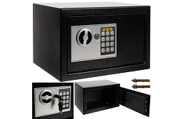 Seif electronic cu cheie și lacăt cu cod - depozit sigur pentru bunuri de valoare