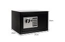 Seif electronic cu cheie și lacăt cu cod - depozit sigur pentru bunuri de valoare