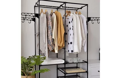 Dublu suport pentru haine XXL - 173 x 36 x 108 cm