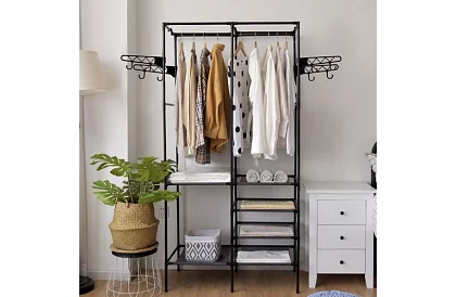 Dublu suport pentru haine XXL - 173 x 36 x 108 cm