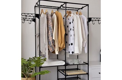 Dublu suport pentru haine XXL - 173 x 36 x 108 cm