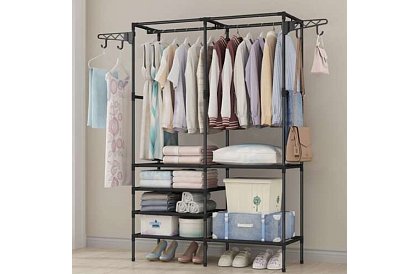 Dublu suport pentru haine XXL - 173 x 36 x 108 cm