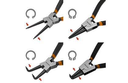 Clește seger - Set de 4 clești pentru inele seger