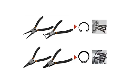 Clește seger - Set de 4 clești pentru inele seger