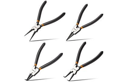 Clește seger - Set de 4 clești pentru inele seger