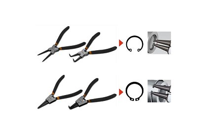 Clește seger - Set de 4 clești pentru inele seger