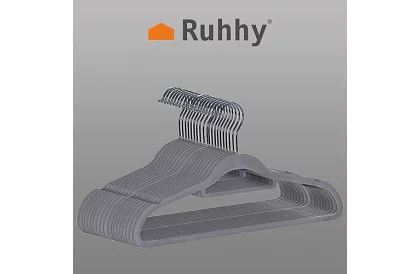 Umera de catifea pentru îmbrăcăminte – dublă - set de 20 bucăți