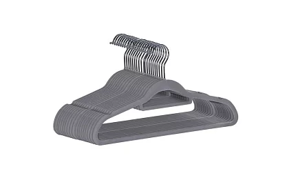 Umera de catifea pentru îmbrăcăminte – dublă - set de 20 bucăți