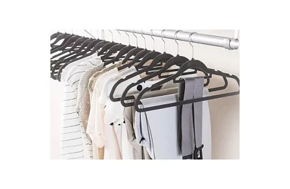 Umera de catifea pentru îmbrăcăminte – dublă - set de 20 bucăți