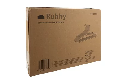 Umera de catifea pentru îmbrăcăminte – dublă - set de 20 bucăți