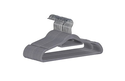 Umera de catifea pentru îmbrăcăminte – dublă - set de 20 bucăți