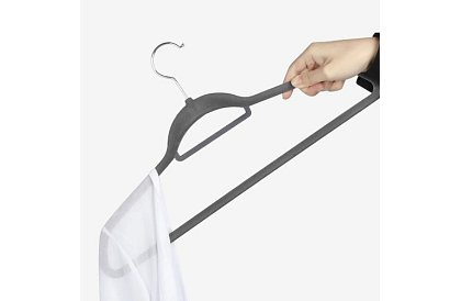 Umera de catifea pentru îmbrăcăminte – dublă - set de 20 bucăți