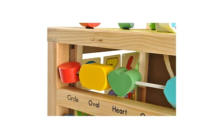 Cubul educațional și educativ din lemn pentru copii