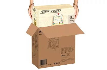 Cubul educațional și educativ din lemn pentru copii