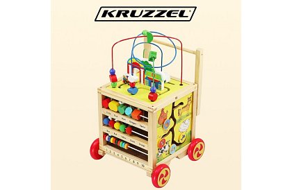 Cubul educațional și educativ din lemn pentru copii