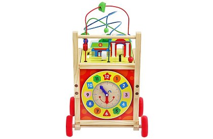 Cubul educațional și educativ din lemn pentru copii