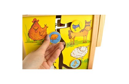 Cubul educațional și educativ din lemn pentru copii