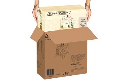 Cubul educațional și educativ din lemn pentru copii