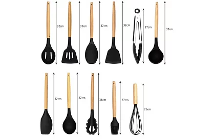 Ustensile de bucătărie – set 12 bucăți