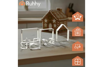 Set de forme pentru casă de turtă dulce