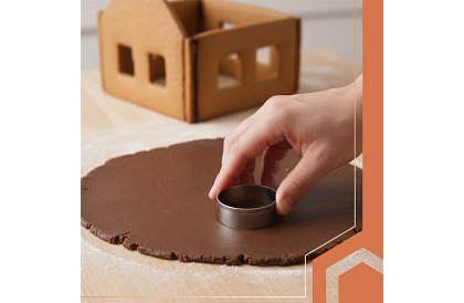 Set de forme pentru casă de turtă dulce