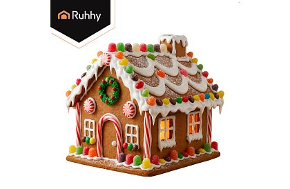 Set de forme pentru casă de turtă dulce