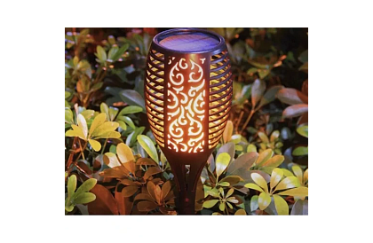 Lanterne de grădină – Torțe solare cu efect de flacără dansantă - 4 bucăți